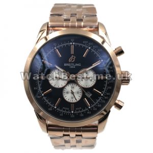 Popular UK Replica Breitling Transocean Chronograph Rose Gold Bezel
